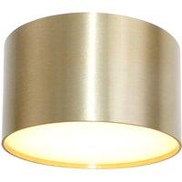 Lindby LED spotlight Nivoria, 11 x 6.5 cm, gold-coloured, aluminium