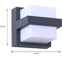 Lindby Smart LED outdoor wall light Fyra angular CCT RGB Tuya