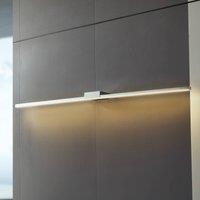 Lucande Kivana LED mirror lamp, chrome, metal, 120cm, IP44