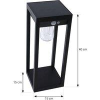 Lindby Smart LED solar pedestal light Enea, sensor, CCT, RGB