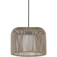 Lucande Solvindor outdoor hanging light, khaki, plastic, IP44