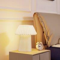 Lindby table lamp Magali, white, paper, 34 cm, E14