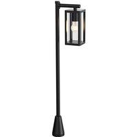 Lucande path light Siveta, 100 cm, 1-bulb, black, aluminium