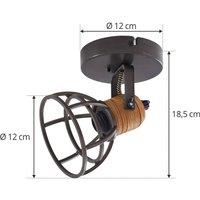 Lindby Arinthea downlight, 1-bulb, black, steel, E14