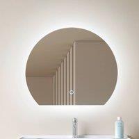 Lucande LED mirror Celestiel, semi-circular, CCT, 50 cm