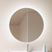 Lucande LED mirror Celestiel, round, heatable, CCT, 60 cm