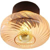 Lindby ceiling light Sylphie, 20 cm, glass, amber