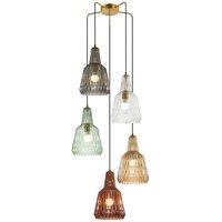 Lindby pendant light Belarion, multicolour, 5-bulb, 65 cm