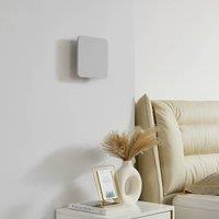 Lucande LED wall light Elrik, white, 22 cm high, metal