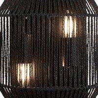 Searchlight Wicker wall light, 2-bulb