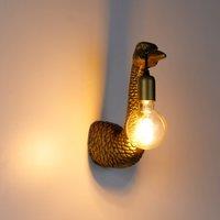 Lindby wall light Nirvathia, bouquet, brass-coloured, metal
