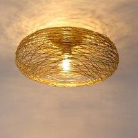 Lindby Kaviya ceiling light, gold-coloured, 40 cm, iron, E27