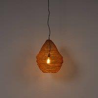 Lindby pendant light Kaviya, 40 cm, gold-coloured, iron, E27