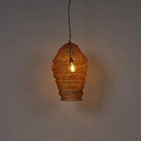 Lindby pendant light Eldric, 40 cm, gold-coloured, iron, E27