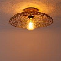 Lindby Thorian ceiling light, 40 cm, gold-coloured, iron