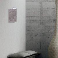 Euluna Boucle wall light in fabric, grey