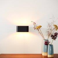 Lucide Xera wall light, oval, black