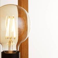 Searchlight Square table lamp made of bamboo