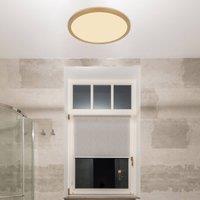 Globo Sapana LED ceiling light, 29.5 brass