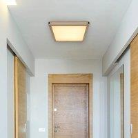 Globo LED ceiling light Karla square 45x45 cm