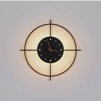 Globo Sussy LED wall lamp with clock black 50cm