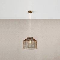 Marksljd Capanna pendant light, metal shade, antique brass