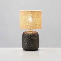 Marksljd Montagna table lamp, concrete, jute, height 45 cm