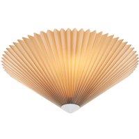 Marksljd Plisado ceiling light, beige, 42 cm