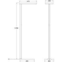 BRUMBERG Adrea LED floor lamp microprismatic