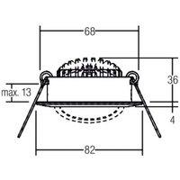 BRUMBERG BB03 recessed spot not dimmable, black