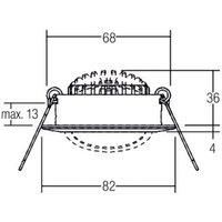BRUMBERG BB03 recessed RC driver round matt nickel