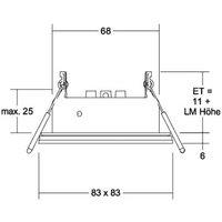 BRUMBERG Cover-Up-S recessed IP44 angular black