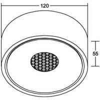 BRUMBERG Indy LED ceiling light, RC, white