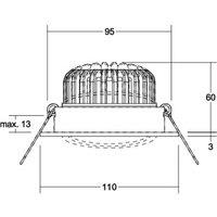 BRUMBERG Kerby-R LED recessed spot 4000K aluminium