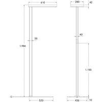 BRUMBERG Mikol LED floor lamp, indirect component
