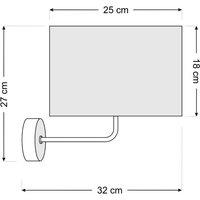 Maco Design Susan wall light, white/beige/gold