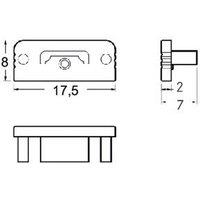 BRUMBERG One end cap set, flat