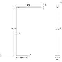 BRUMBERG Peria LED floor lamp with indirect component