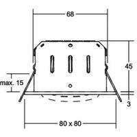 BRUMBERG Tirrel-S recessed spot angular titanium