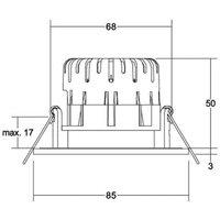BRUMBERG BB20 IP65 recessed RC driver angular white
