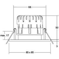 BRUMBERG BB21 IP65 recessed RC driver round nickel