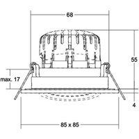 BRUMBERG BB25 IP65 DALI junction box nickel