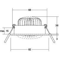 BRUMBERG BB33 LED recessed spot not dimmable white