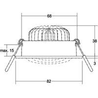 BRUMBERG BB34 LED recessed spot not dimmable white