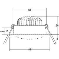 BRUMBERG BB35 LED recessed spot not dimmable white