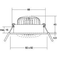 BRUMBERG BB37 LED recessed spot not dimmable black