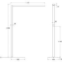 BRUMBERG Bevon LED floor lamp microprism direct/indirect