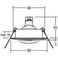 BRUMBERG Breena-R recessed GX5.3 round chrome matt