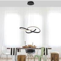 JUST LIGHT. GmbH Maria LED pendant light, 3-step dimmable, black