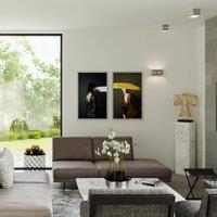 Euluna Aceline wall light, uplight and downlight, grey